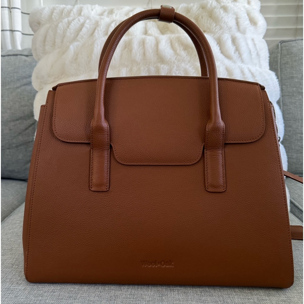 Wool & Oak Tan Leather Convertible Backpack All Day Bag